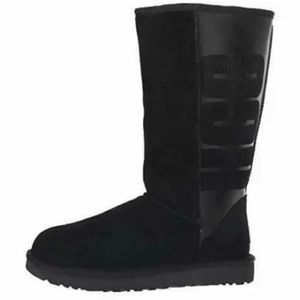 Black Uggs leather back warring to side see pics
